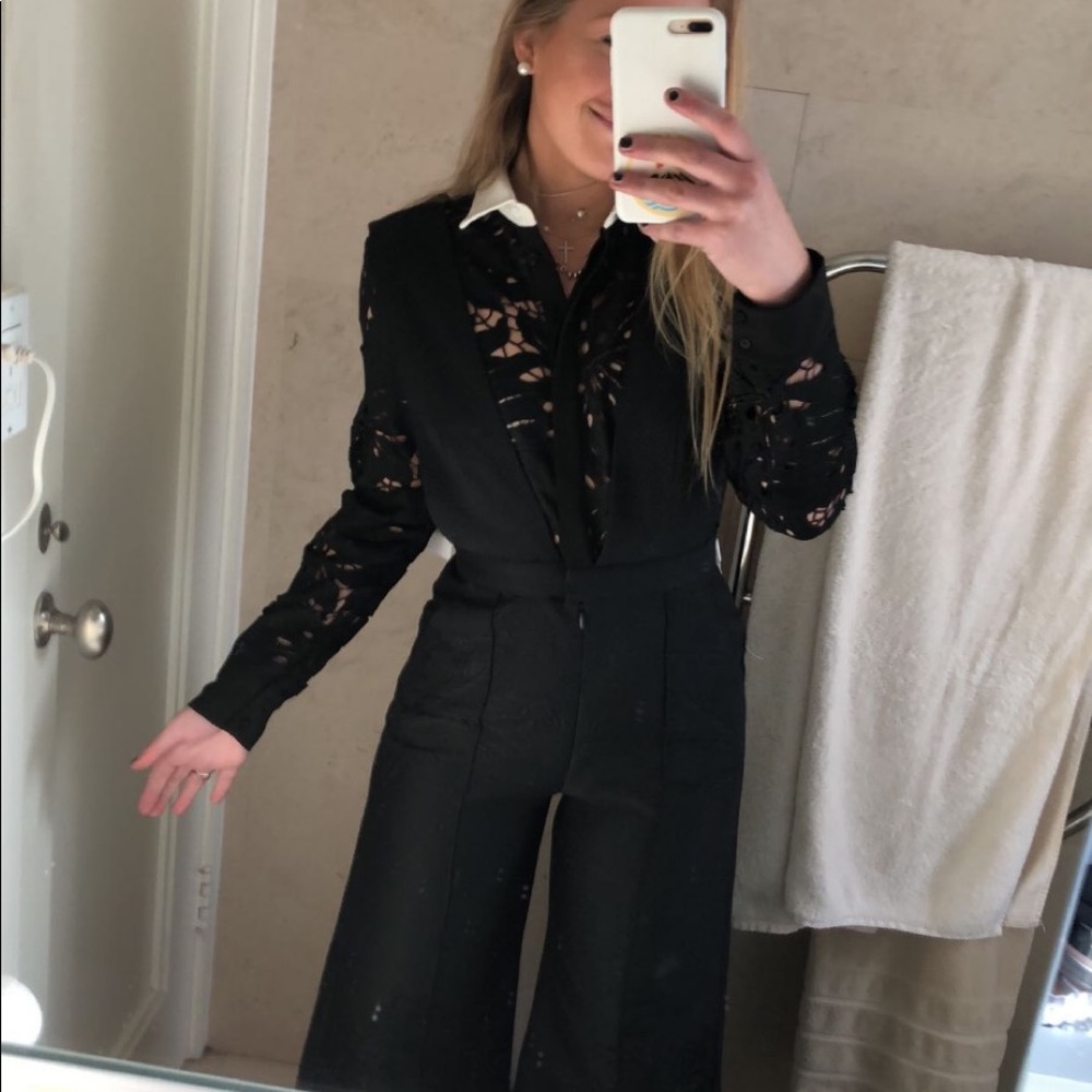 Self Portrait Botanical Crest Jumpsuit (With TAGS)